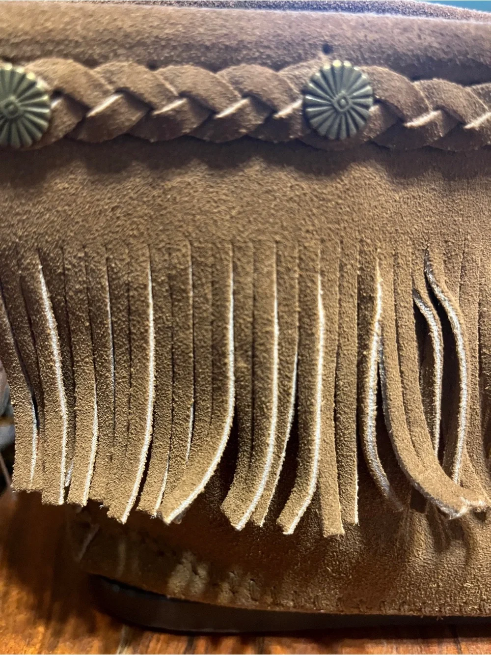 Fringe moccasins Suede Ankle Boots - Tan
